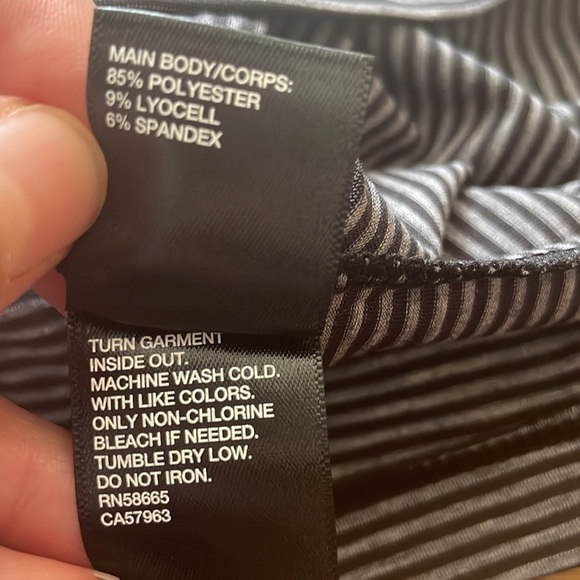 NEW Zella Work For It Stripe Tank Top in Black/Gray yoga studio XL - Picture 4 of 6